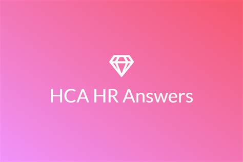 Hca hr answers benefits. Things To Know About Hca hr answers benefits. 
